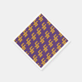 Serviette En Papier Logo de l'Université d'Albany Initials (Coin)