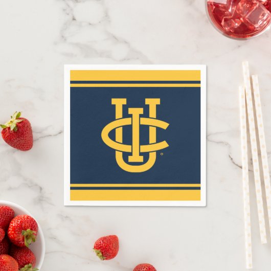 Serviette En Papier Logo de l'Université de Californie, Irvine (En situation)