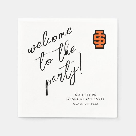 Serviette En Papier Logo de l'Université d'État de l'Idaho (Devant)