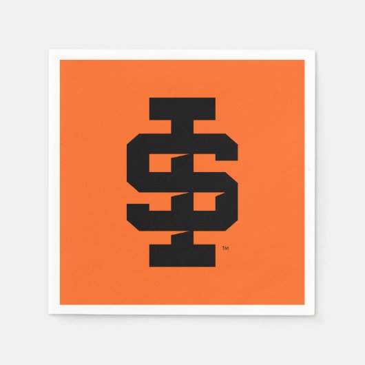 Serviette En Papier Logo de l'Université d'État de l'Idaho (Devant)