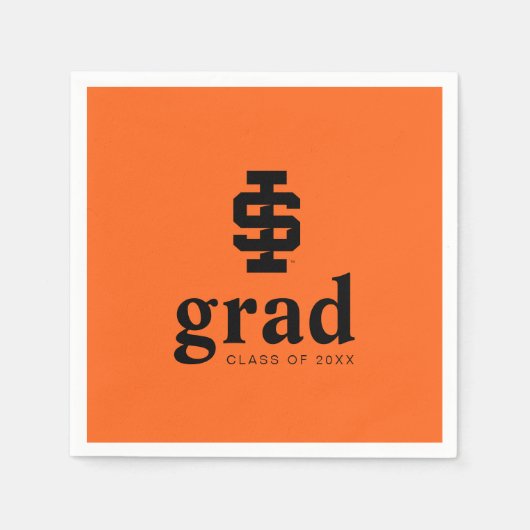 Serviette En Papier Logo de l'Université d'État de l'Idaho (Devant)