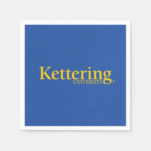 Serviette En Papier Logo de l'Université Kettering (Devant)
