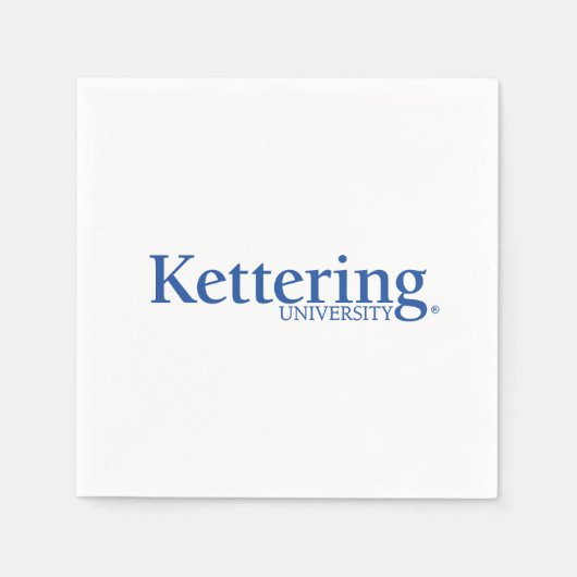 Serviette En Papier Logo de l'Université Kettering (Devant)