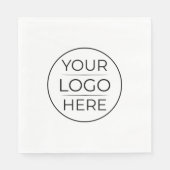 Serviette En Papier Logo de marque d'entreprise moderne (Devant)