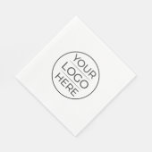 Serviette En Papier Logo de marque d'entreprise moderne (Coin)