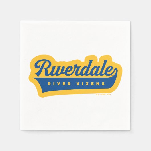 Serviette En Papier Logo de Riverdale River Vixens (Devant)