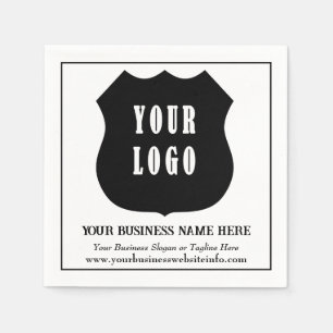 Serviette En Papier Logo de société d'affaires personnalisé moderne