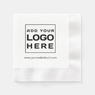 Serviette En Papier Logo de société moderne papier personnalisé pour l