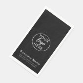 Serviette En Papier Logo de société professionnel simple (Coin)