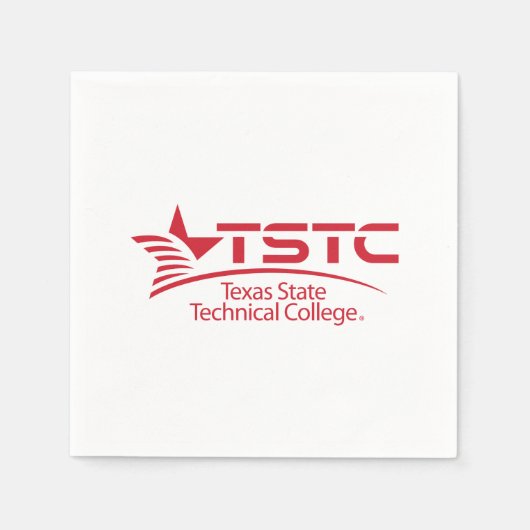 Serviette En Papier Logo de Texas State Technical College (Devant)