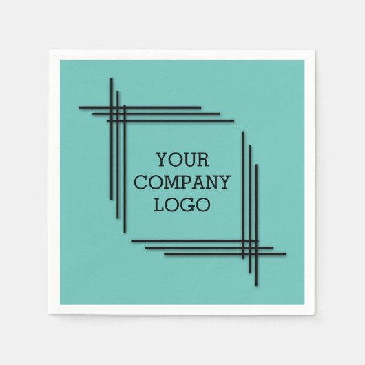 Serviette En Papier LOGO DE VOTRE ENTREPRISE, personnalisé (Devant)