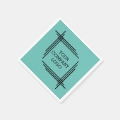 Serviette En Papier LOGO DE VOTRE ENTREPRISE, personnalisé (Coin)