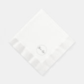 Serviette En Papier Logo De Votre Société Petit En Coin (Coin)