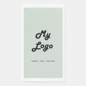 Serviette En Papier Logo d'entreprise écologique Sage (Devant)