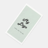 Serviette En Papier Logo d'entreprise écologique Sage (Coin)