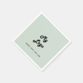 Serviette En Papier Logo d'entreprise écologique Sage (Coin)