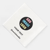 Serviette En Papier Logo d'entreprise éditable et professionnel modern (Coin)