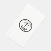 Serviette En Papier Logo d'entreprise imprimé sur mesure (Coin)