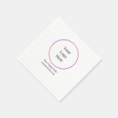 Serviette En Papier Logo d'entreprise Modèles personnalisables (Coin)