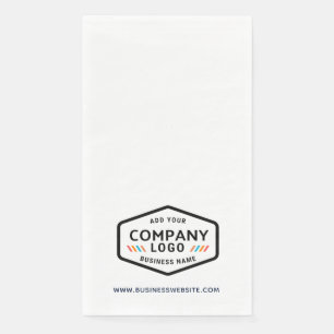 Serviette En Papier Logo d'entreprise moderne et site Web personnalisé