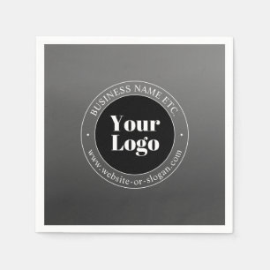 Serviette En Papier Logo d'entreprise ou design & texte modifiable