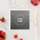 Serviette En Papier Logo d'entreprise ou design & texte modifiable (En situation)
