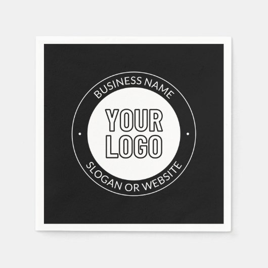 Serviette En Papier Logo d'entreprise ou Modèle de texte de conception (Devant)