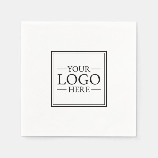 Serviette En Papier Logo d'entreprise personnalisé (Devant)