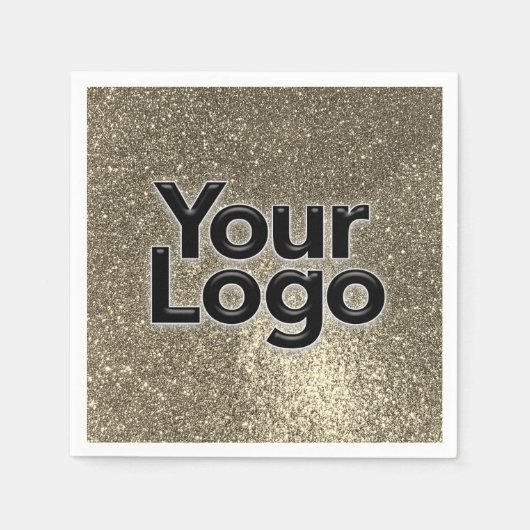 Serviette En Papier Logo d'entreprise personnalisé Fun Parties scintil (Devant)