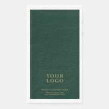 Logo d'entreprise personnalisé Vert & Or Promotion