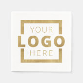 Serviette En Papier Logo d'entreprise promotionnel personnalisé (Devant)