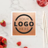 Serviette En Papier Logo d'entreprise promotionnel personnalisé (En situation)