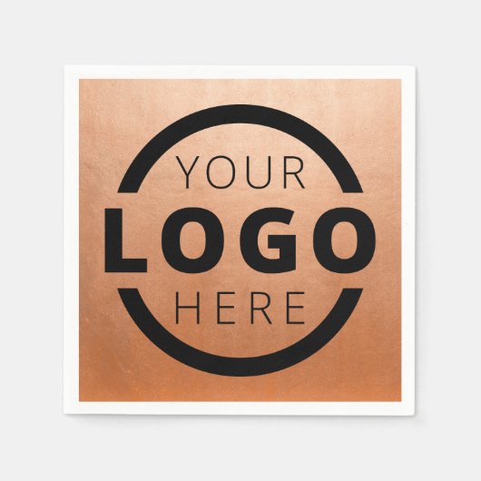 Serviette En Papier Logo d'entreprise promotionnel personnalisé (Devant)