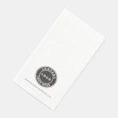 Serviette En Papier Logo d'entreprise simple et site Web Evénements d' (Coin)