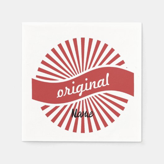 Serviette En Papier Logo des signes originaux Thunder_Cove (Devant)