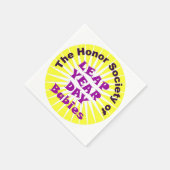 SERVIETTE EN PAPIER LOGO DU JOUR DU FEUILLE (Coin)