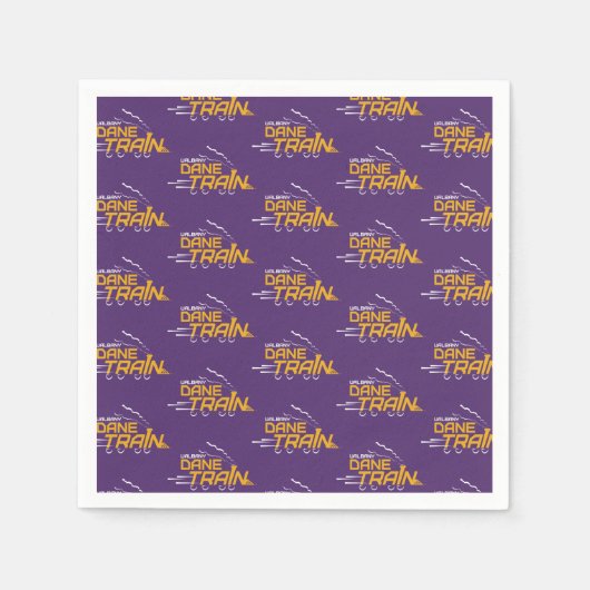Serviette En Papier Logo du train UAlbany Dane (Devant)