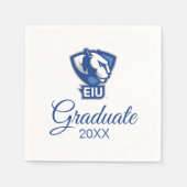Serviette En Papier Logo Eastern Illinois University Panthers (Devant)