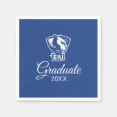 Serviette En Papier Logo Eastern Illinois University Panthers (Devant)