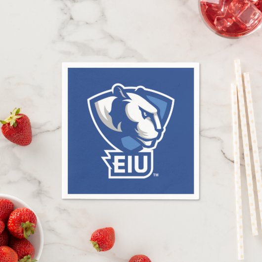 Serviette En Papier Logo Eastern Illinois University Panthers (En situation)