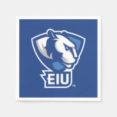 Serviette En Papier Logo Eastern Illinois University Panthers (Devant)