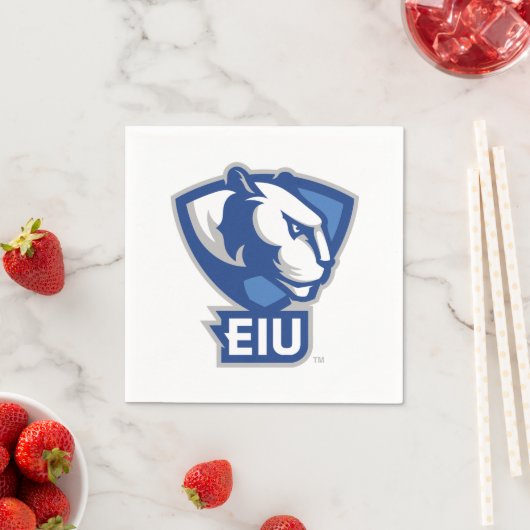Serviette En Papier Logo Eastern Illinois University Panthers (En situation)