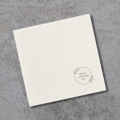 Serviette En Papier Logo mariage Cocktail personnalisé Napkin do-it-yo