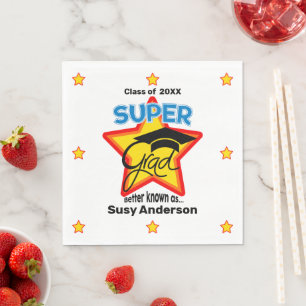 Serviette En Papier Logo Moderne Super Grad - Personnaliser le nom et