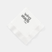 Serviette En Papier Logo noir activé (Coin)