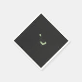 Serviette En Papier logo noir et vert avec panier (Coin)