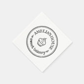 Serviette En Papier Logo personnalisé fait maison (Coin)