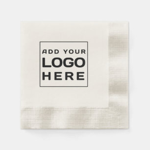 Serviette En Papier Logo Personnalisé Modern Business Marque Employés