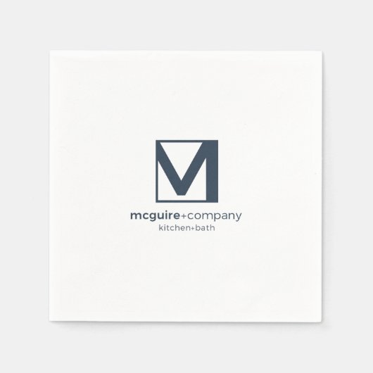 Serviette En Papier Logo Personnalisé Napkin (Devant)