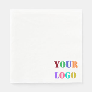 Serviette En Papier Logo Personnalisé Photo Votre Société Promotionnel